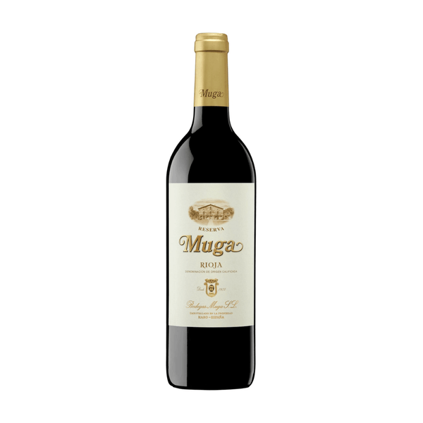Bodegas Muga Reserva Red 2020 Wine with Muga label on a white background