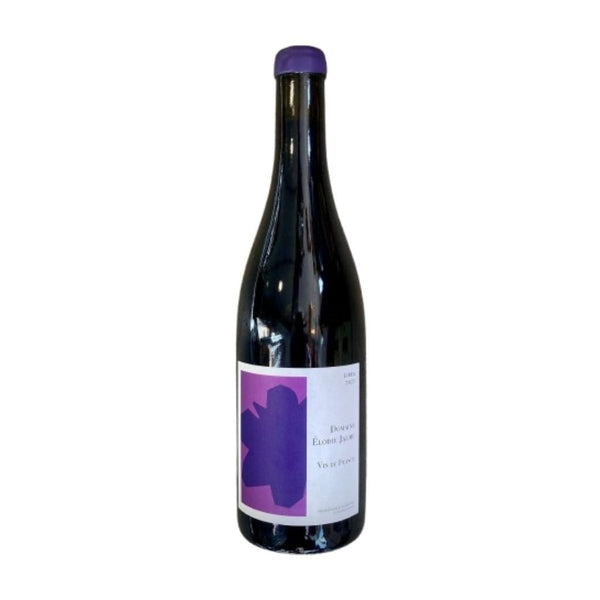 Domaine Elodie Jaume 'Libra' 2023 bottle with a purple label on a white background