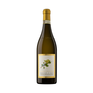 A bottle of La Spinetta Moscato d'Asti Biancospino 2024 wine with a white label and green floral accents.