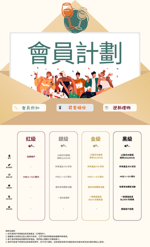 Membership plan chart with colorful illustration of people and text on a white background