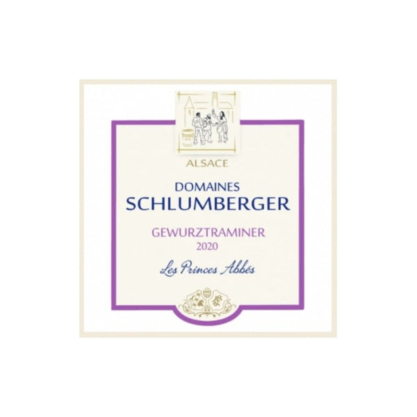 Schlumberger Gewurztraminer Les Princes Abbes Wine Label