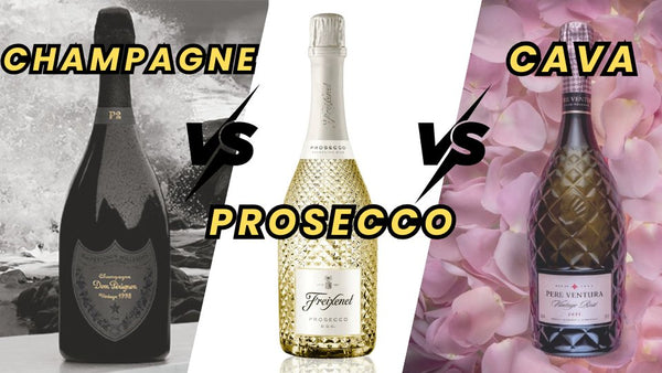 Champagne vs Prosecco vs Cava