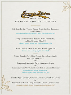 A Tale Of Two Estates - Summer Dreams x Hundred Acre Wine Dinner