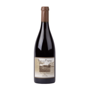 Beaux Freres The Upper Terrace Pinot Noir 2017 bottle with a label on a white background