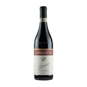 Cavallotto Bricco Boschis Vigna San Giuseppe Barolo Riserva DOCG Red wine bottle with 'Cavallotto' label on a white background