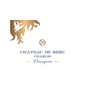 Logo of Château de Béru Chablis Orangerie with decorative elements on a white background