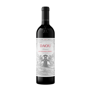 Daou Vineyards Seventeen Forty Reserve 2022 wine bottle with a white label on a white background