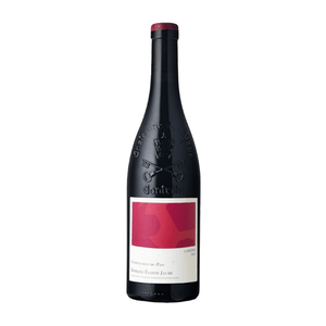 Domaine Elodie Jaume Chateauneuf-du-Pape Cabrieres 2021 bottle with a black label on a white background