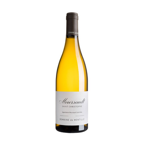 Bottle of Domaine de Montille Meursault Saint Christophe white wine.