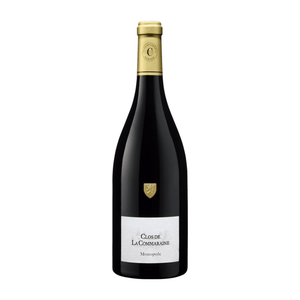 Commaraine Pommard 1er Cru Clos de la Commaraine Monopole 2022 Wine bottle with gold cap and white label on a white background