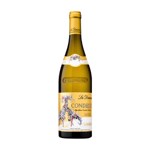 E. Guigal Condrieu La Doriane 2023 bottle with decorative label on a white background