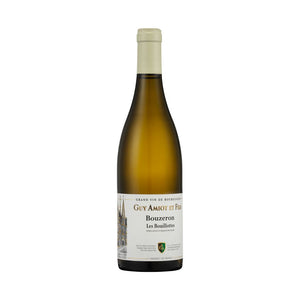 Bottle of Guy Amiot & Fils Bouzeron Les Bouillottes Blanc 2020 white wine.