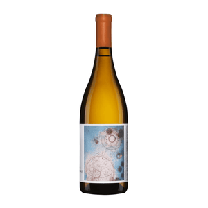 Lingua Franca Avni Chardonnay 2022 bottle with a decorative label on a white background