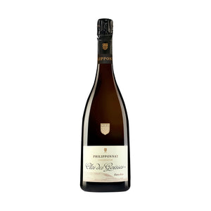 A bottle of Philippeonnat Clai de l'Esperau sparkling wine, featuring a dark brown glass bottle, black foil, and a cream-colored label, set against a plain white background.
