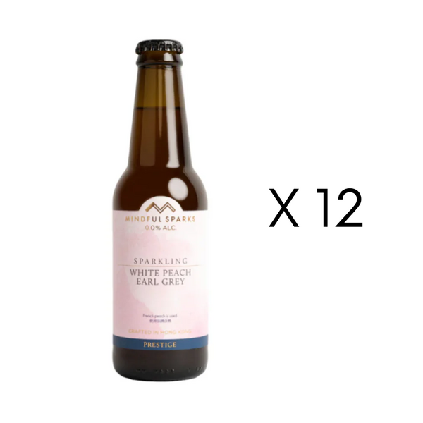 Cloud & Mist Series Sparkling White Peach Earl Grey (245mL) (12 bottles）