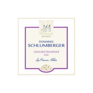 Schlumberger Gewurztraminer Les Princes Abbes Wine Label