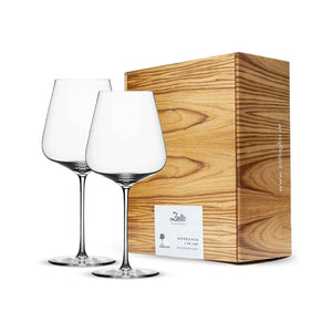 A pair of Zalto Bordeaux Glass with box