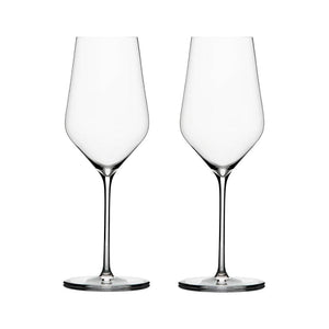 A Pair Of Zalto White Wine Glasses