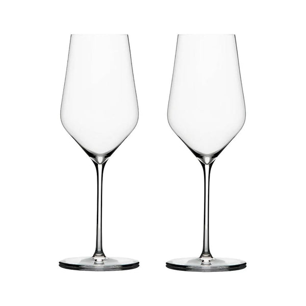 A Pair Of Zalto White Wine Glasses